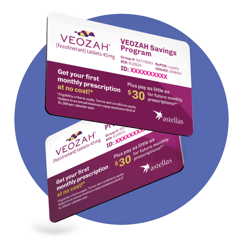 VEOZAH® (fezolinetant) Savings Card