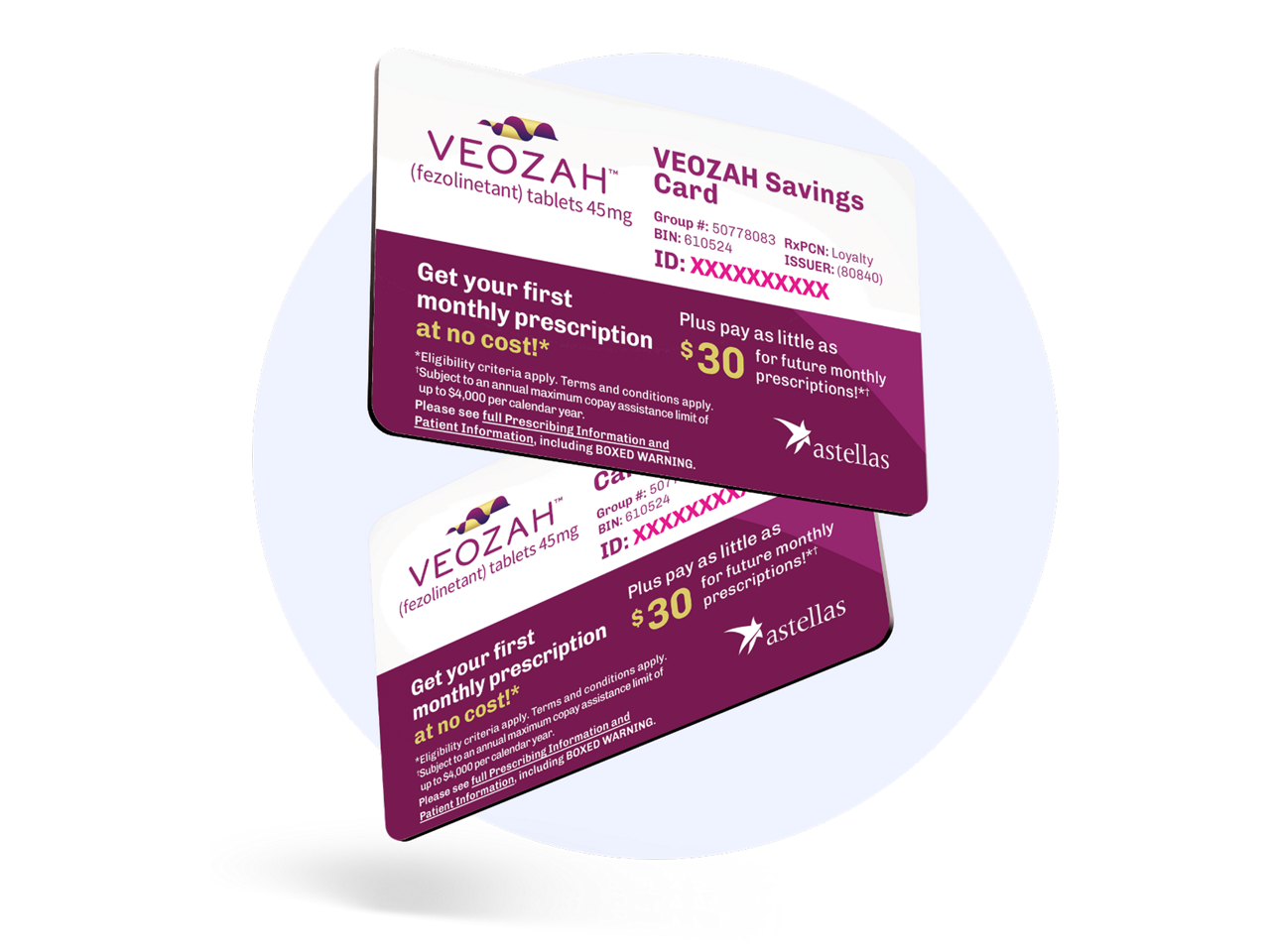 VEOZAH® (fezolinetant) Savings Card